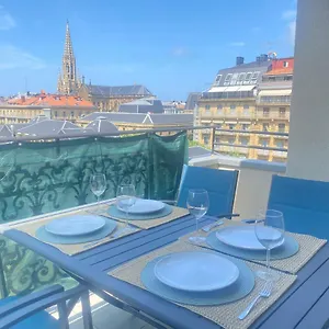 Mikain Terrace Cathedral View With Free Parking & Air Cond Apartamento San Sebastián